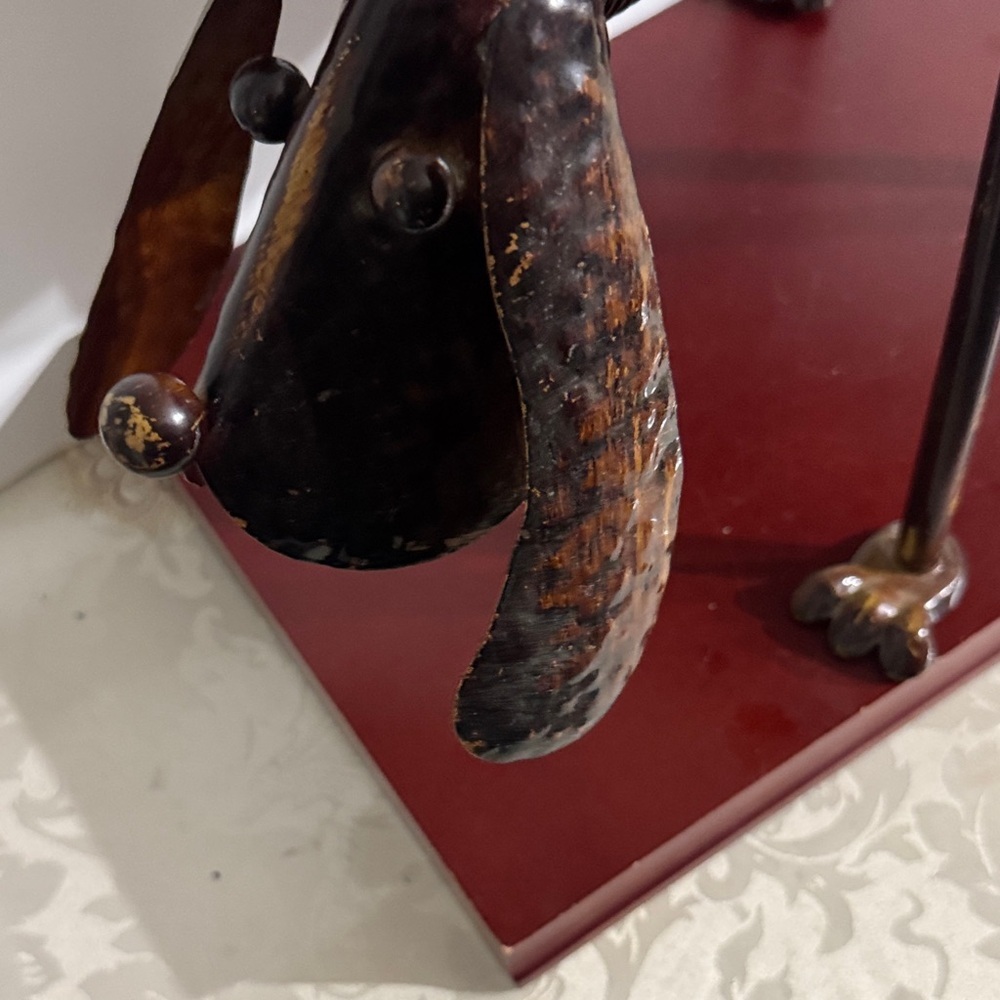 Decorative Art Dog-Shaped Metal Bowl - Picture 8 of 12